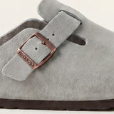 Marcello Suede Clog Grey