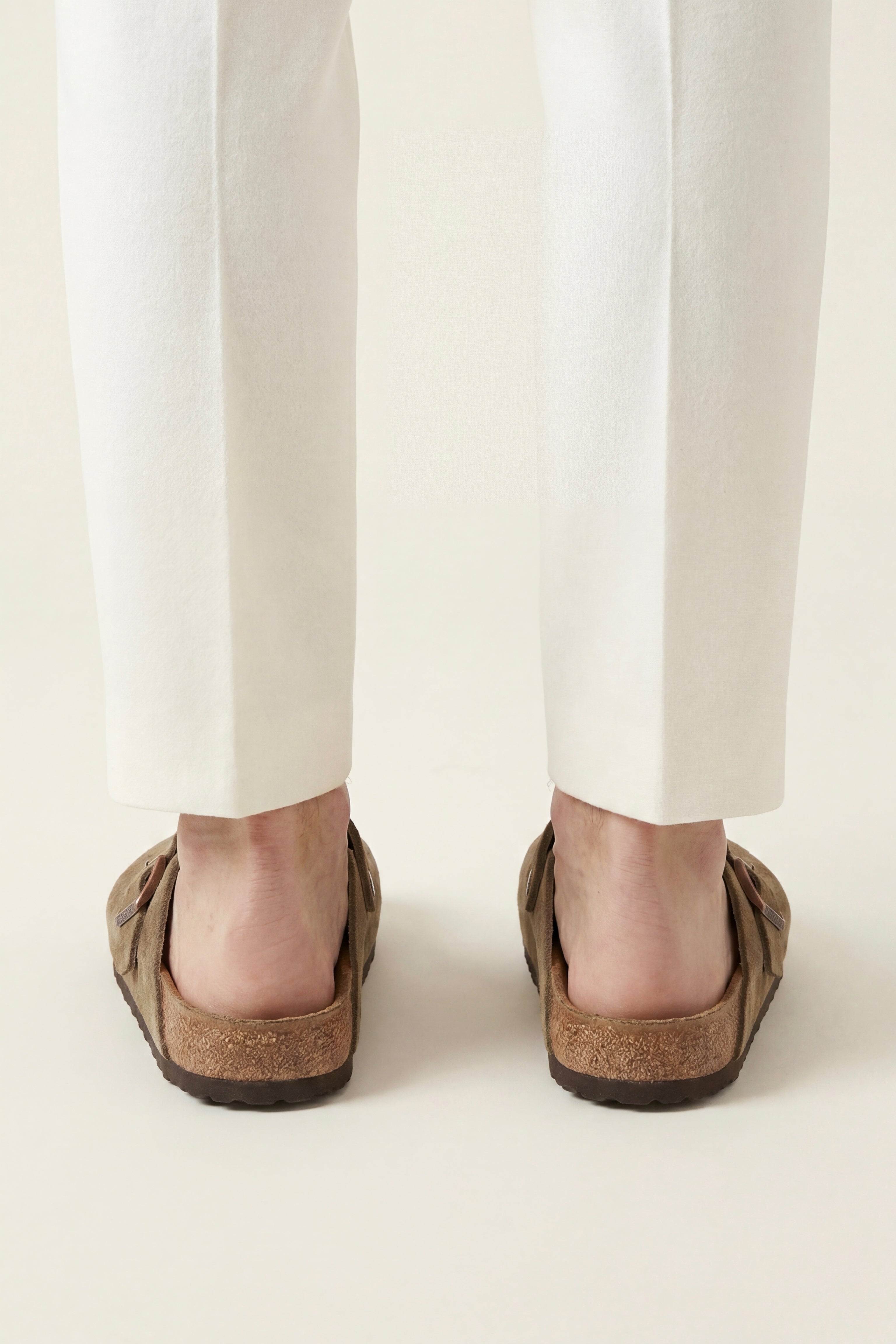 Marcello Suede Clog Taupe Brown