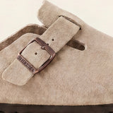 Marcello Suede Clog Oatmeal