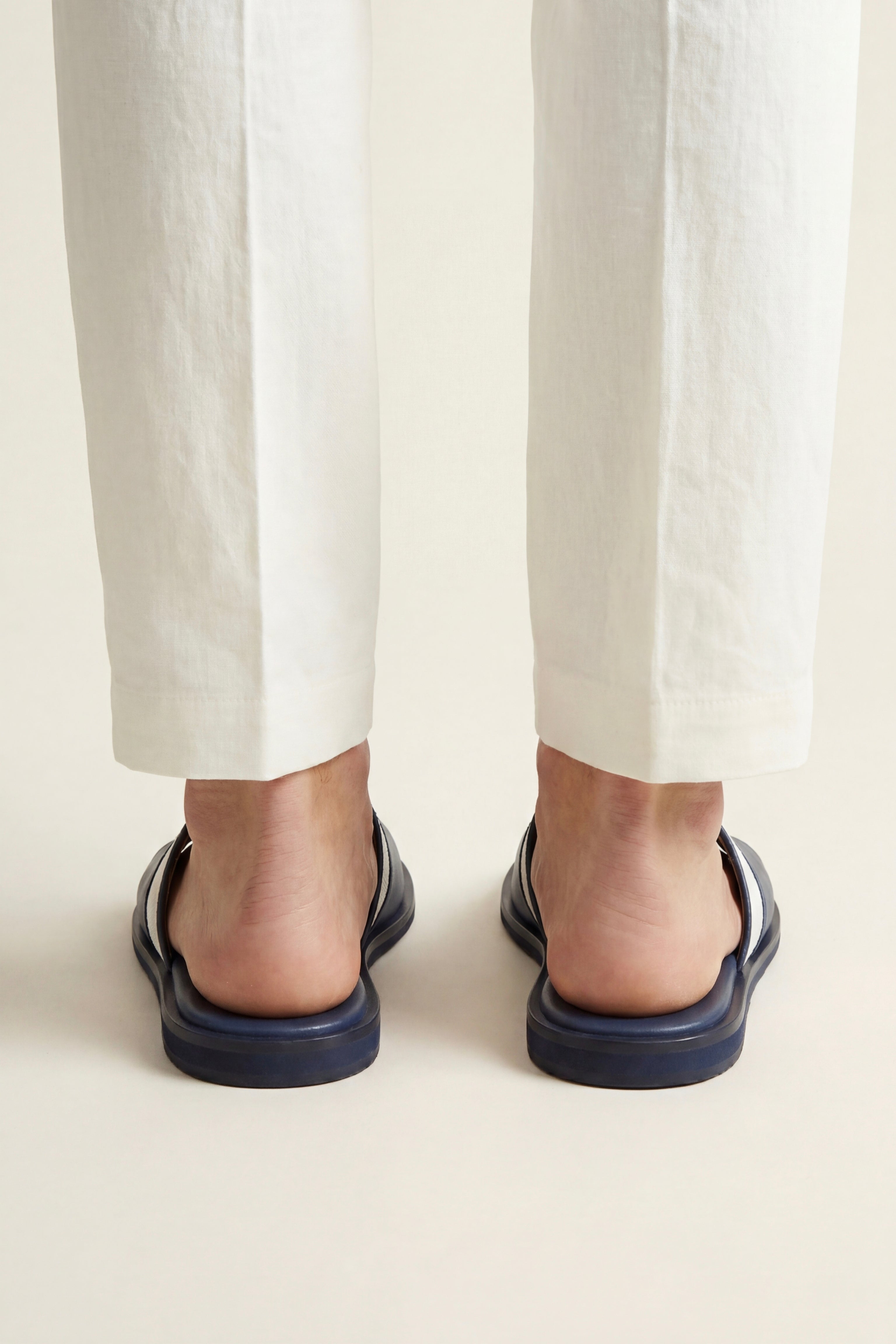 Portofino Leather Slide Blue