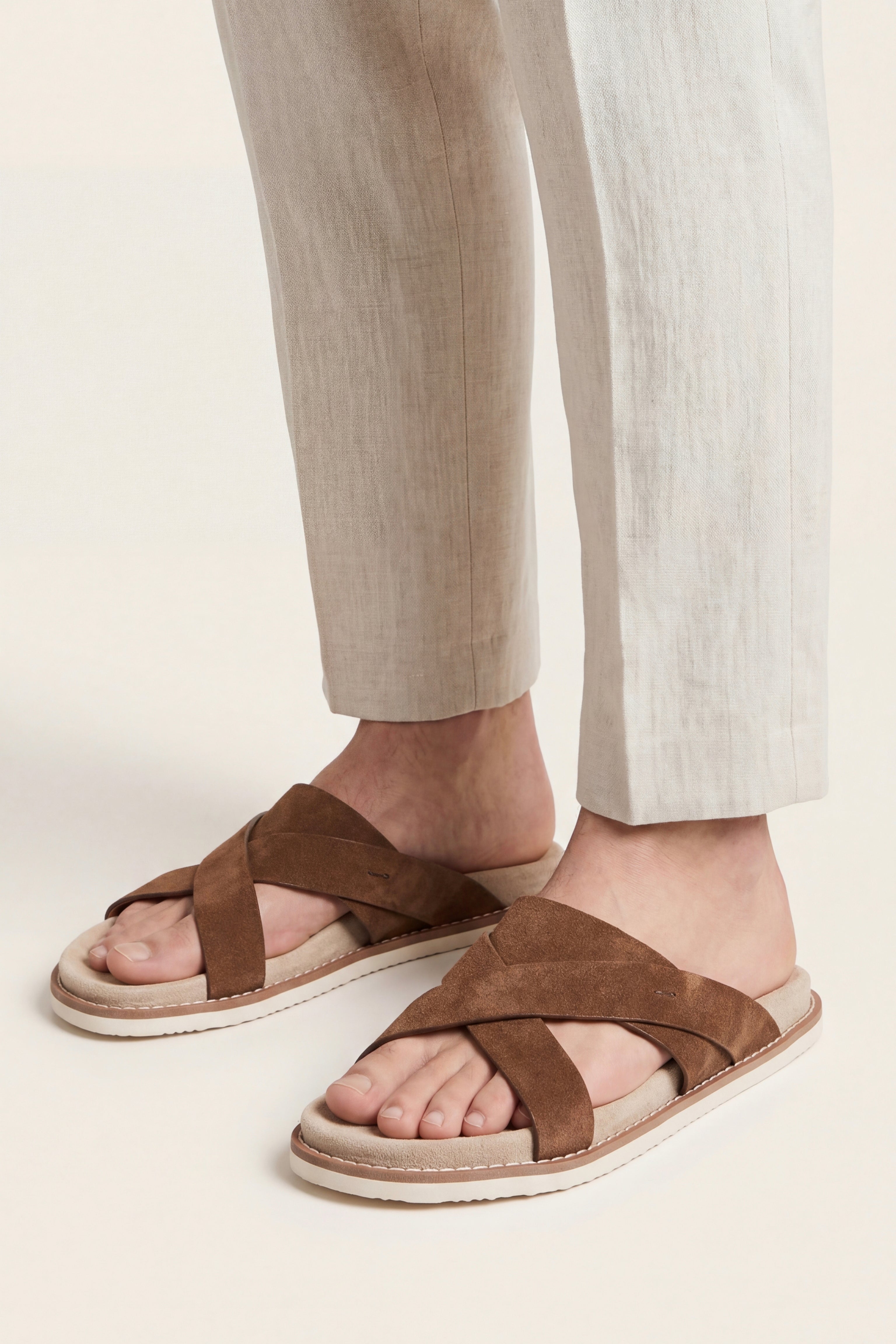 Ravello Cross Slides Brown