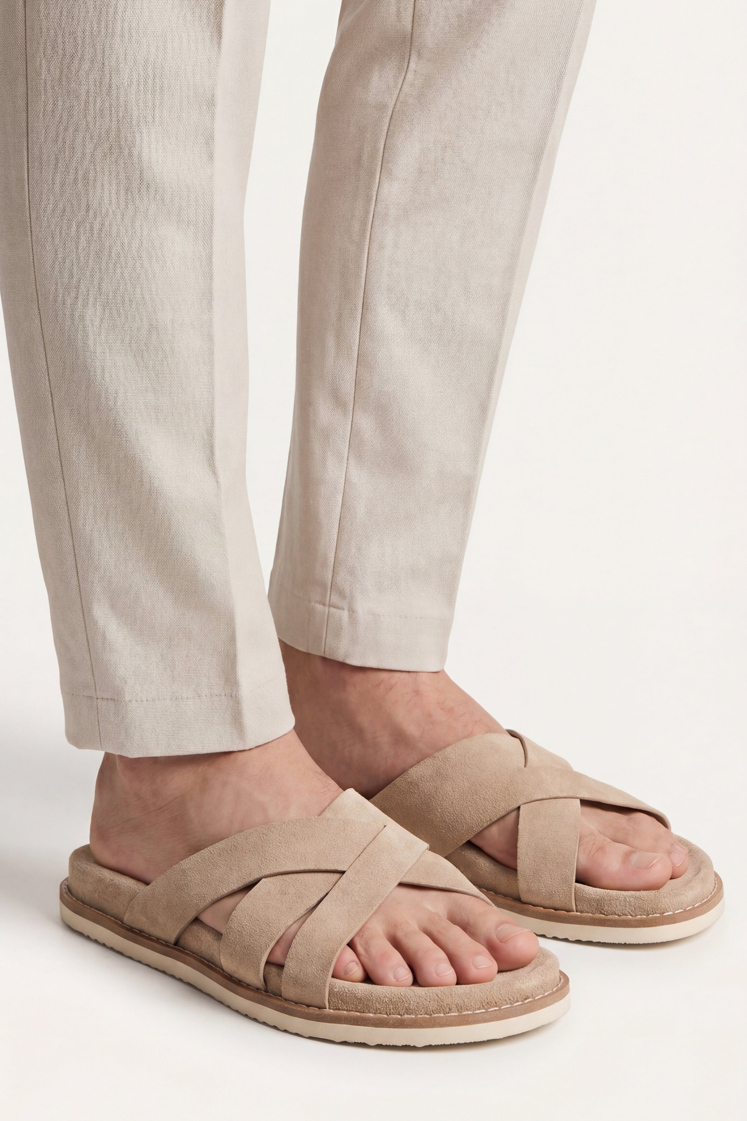 Ravello Cross Slides Beige