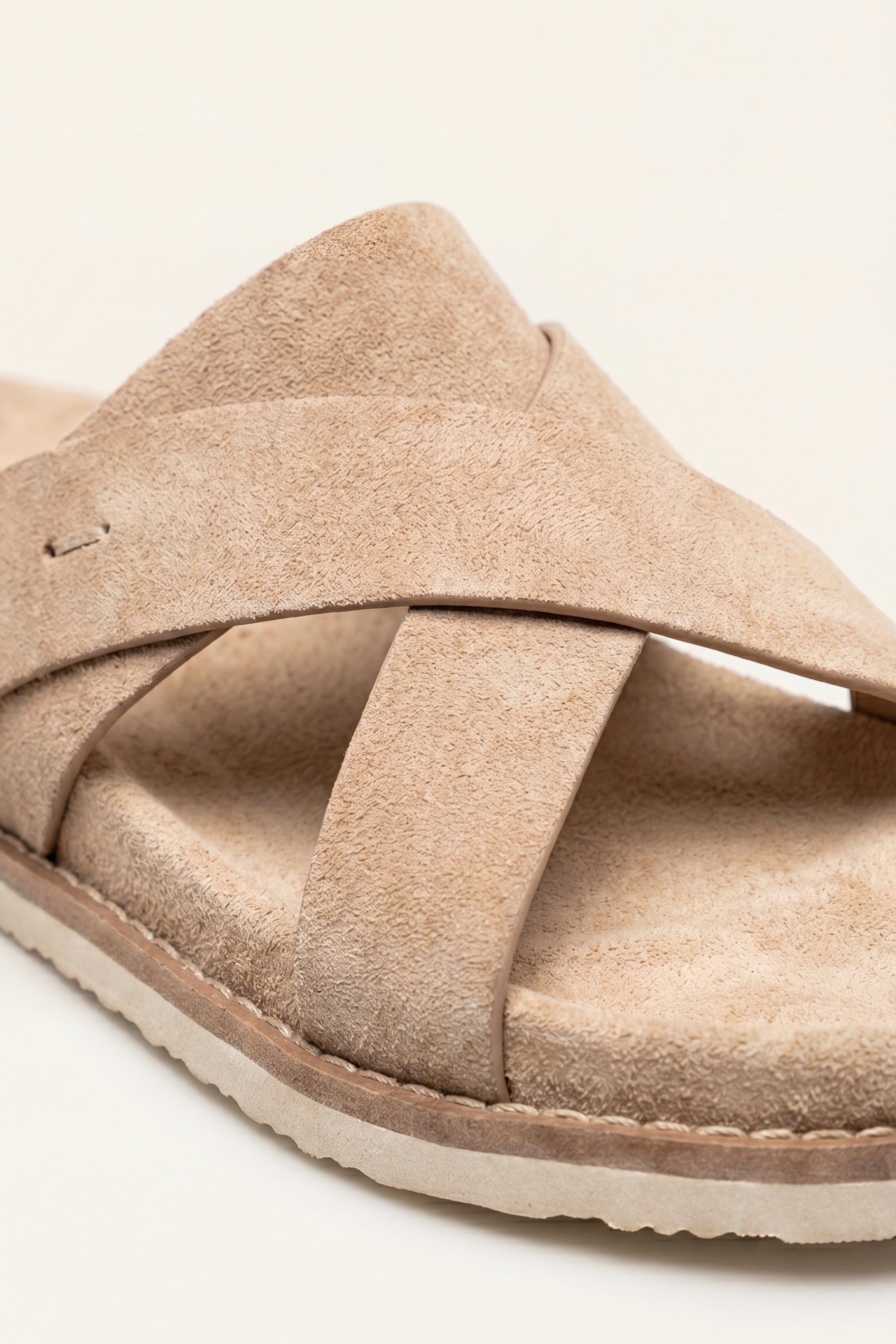 Ravello Cross Slides Beige