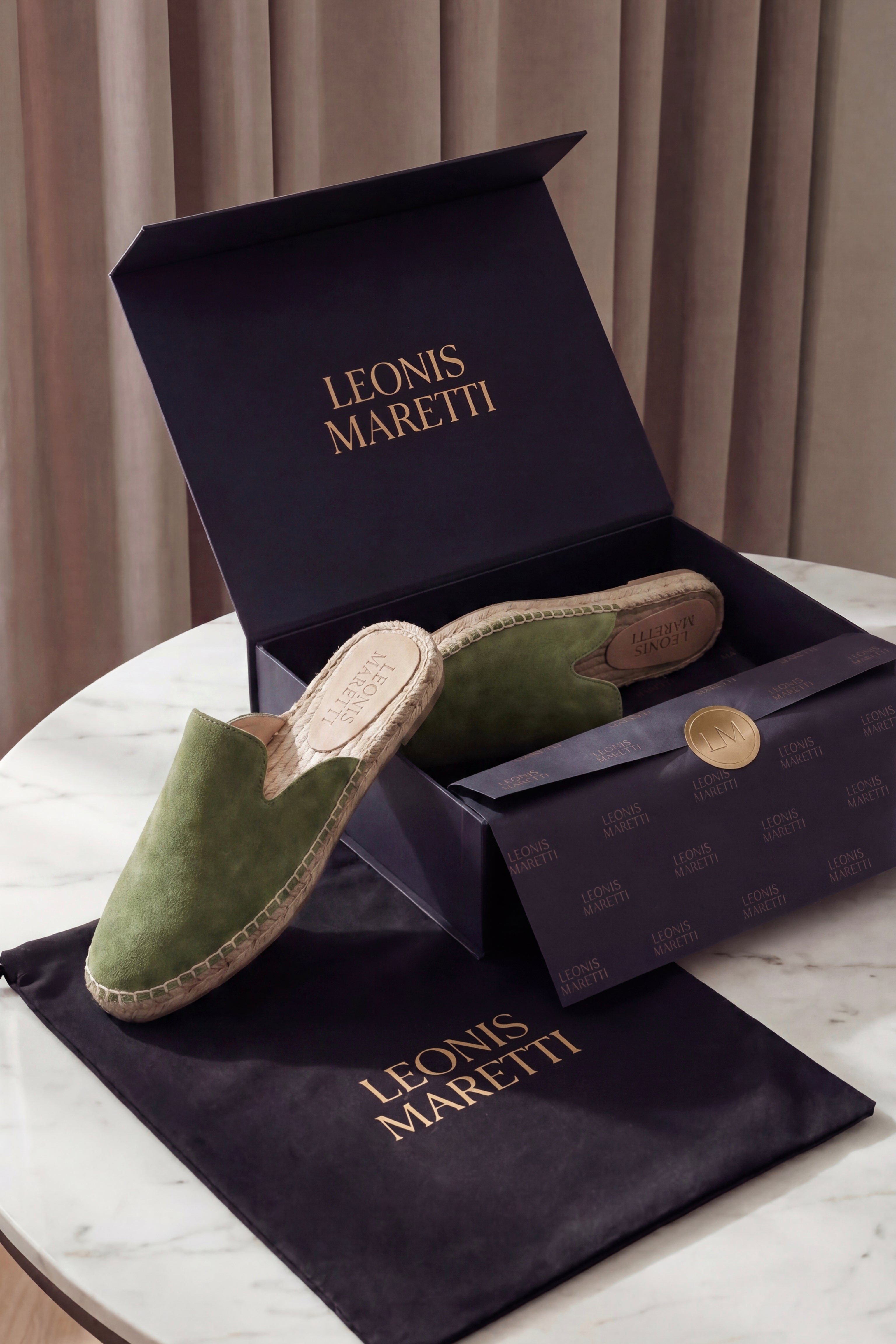 Taormina Espadrille Mule Green