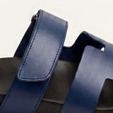 Arezzo Leather Strap Sandal Blue