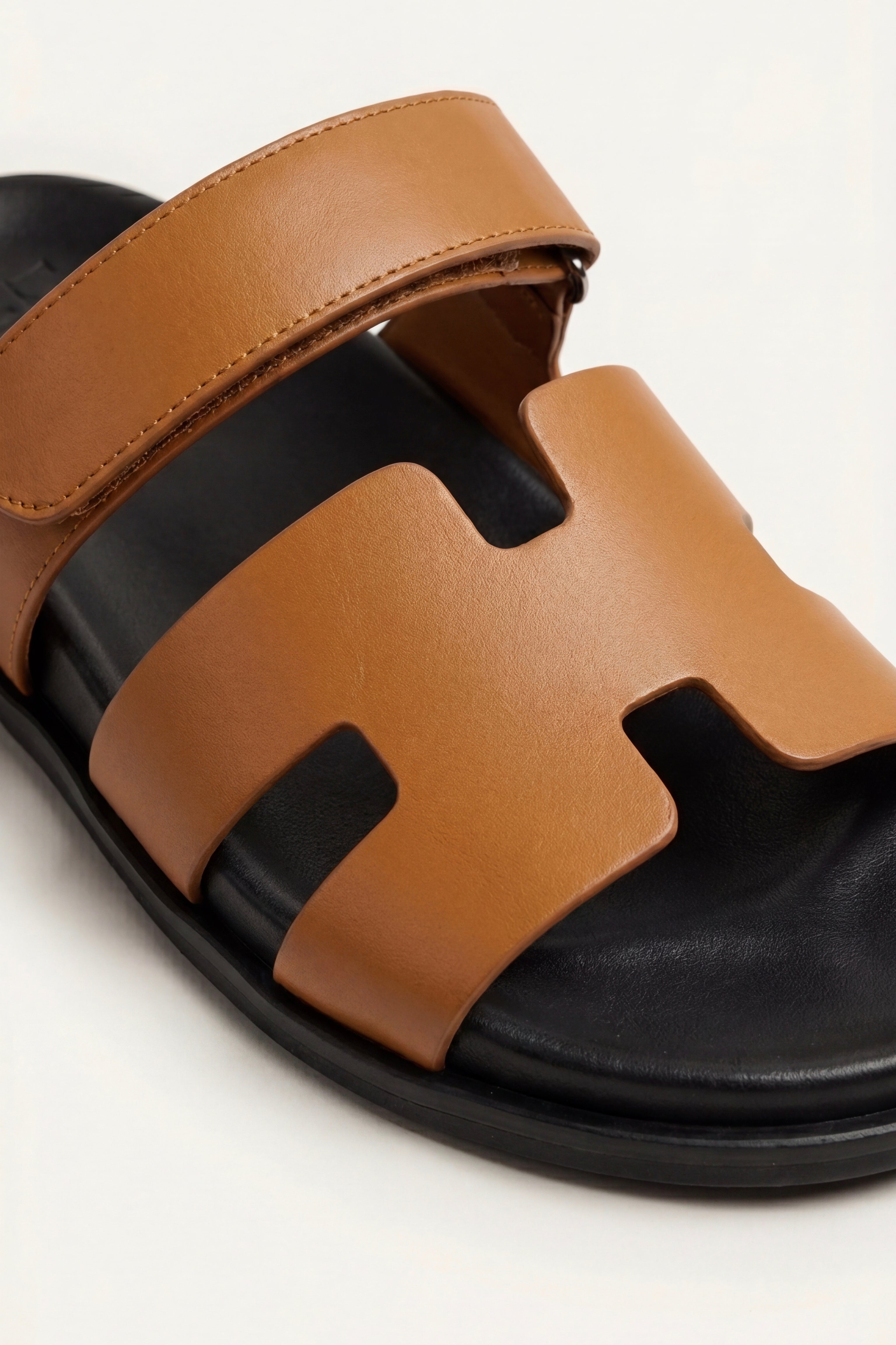 Matera Leather Strap Sandal Tan