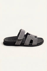 Matera Suede Strap Sandal Grey
