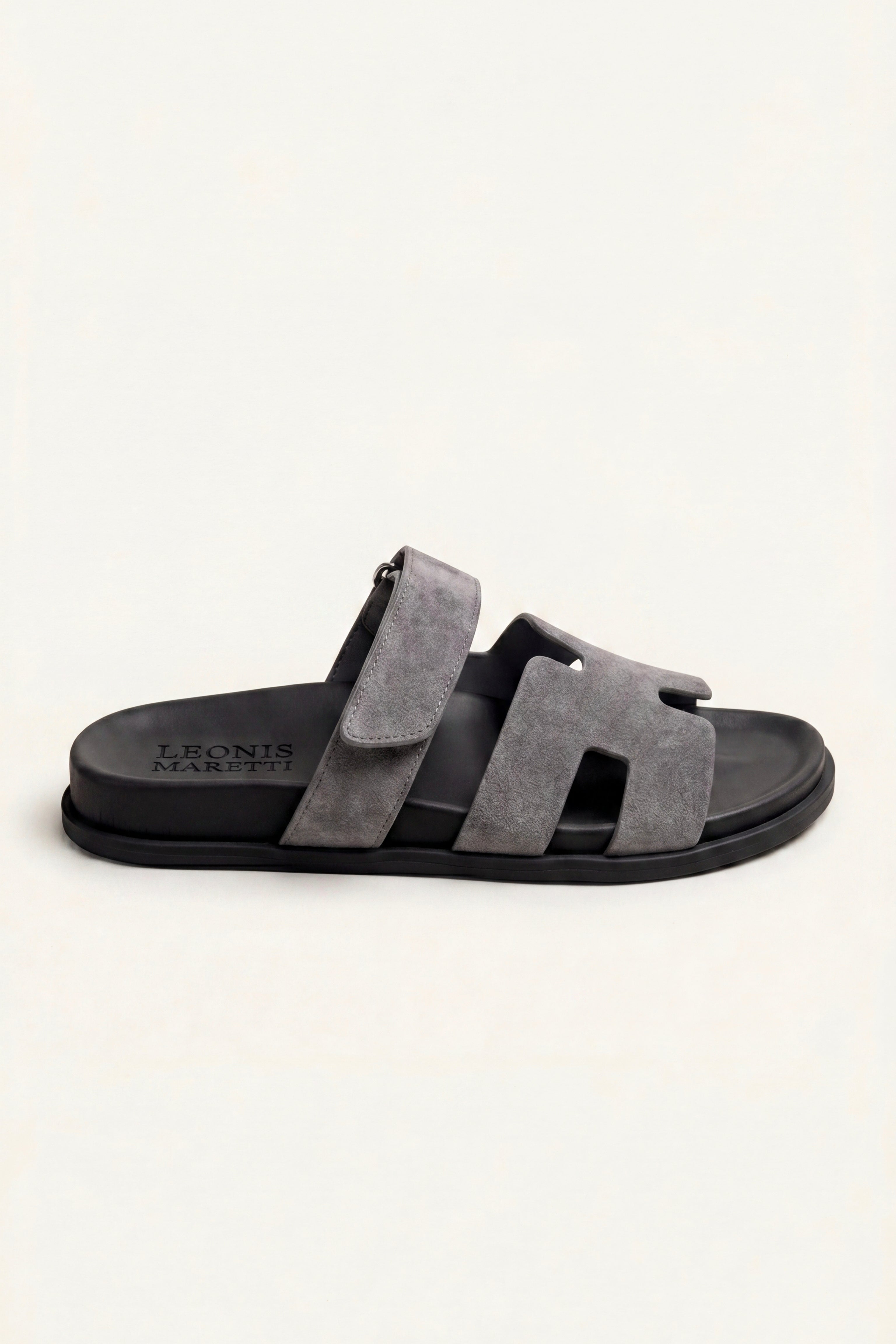 Matera Suede Strap Sandal Grey