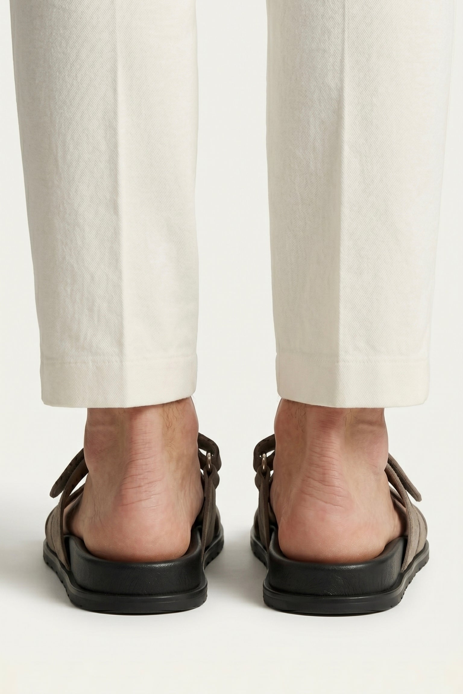 Matera Suede Strap Sandal Taupe