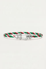 Ortigia Platinum Bracelet Green/Red/White