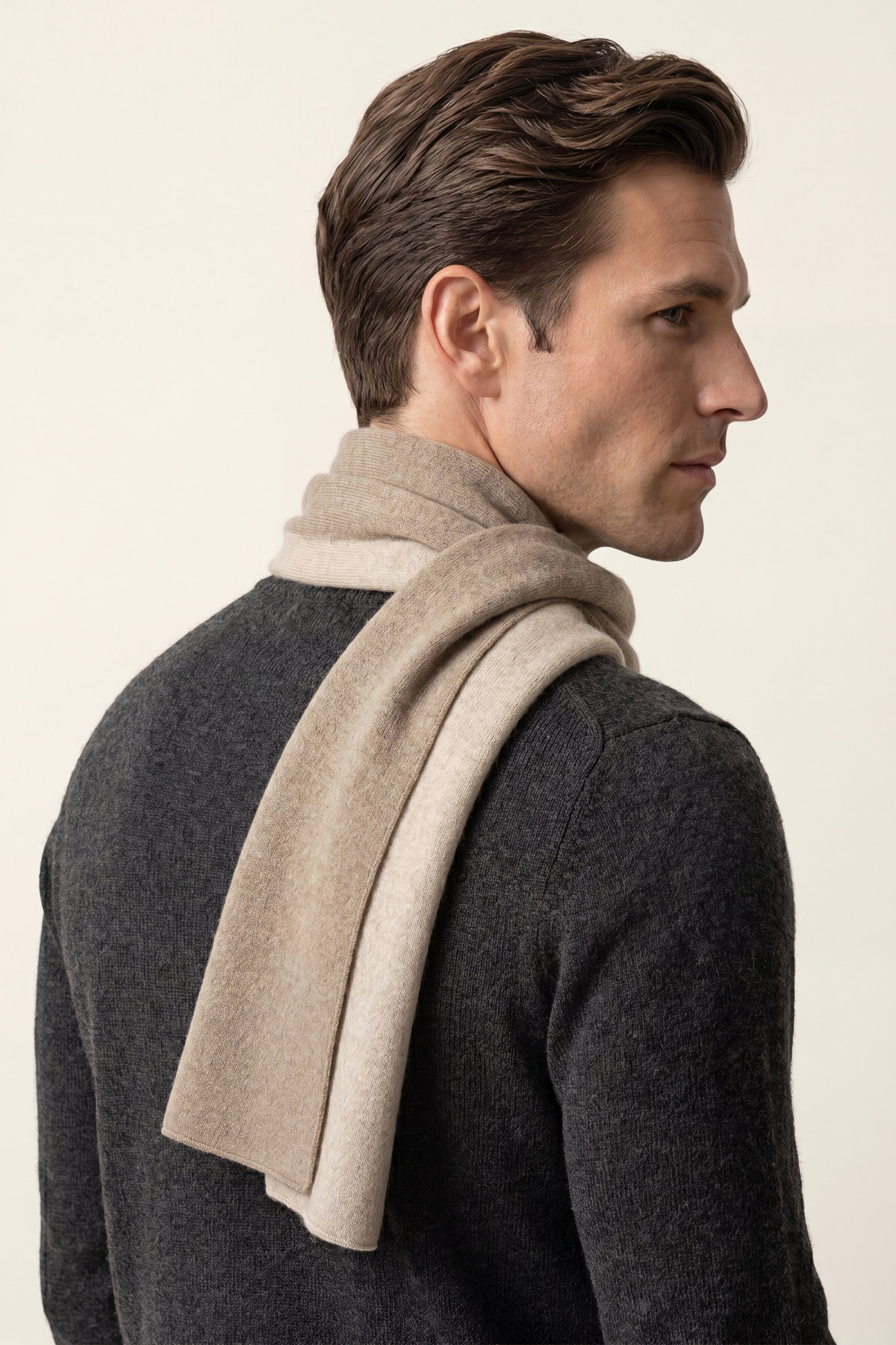 Belluno Reversible Scarf Beige