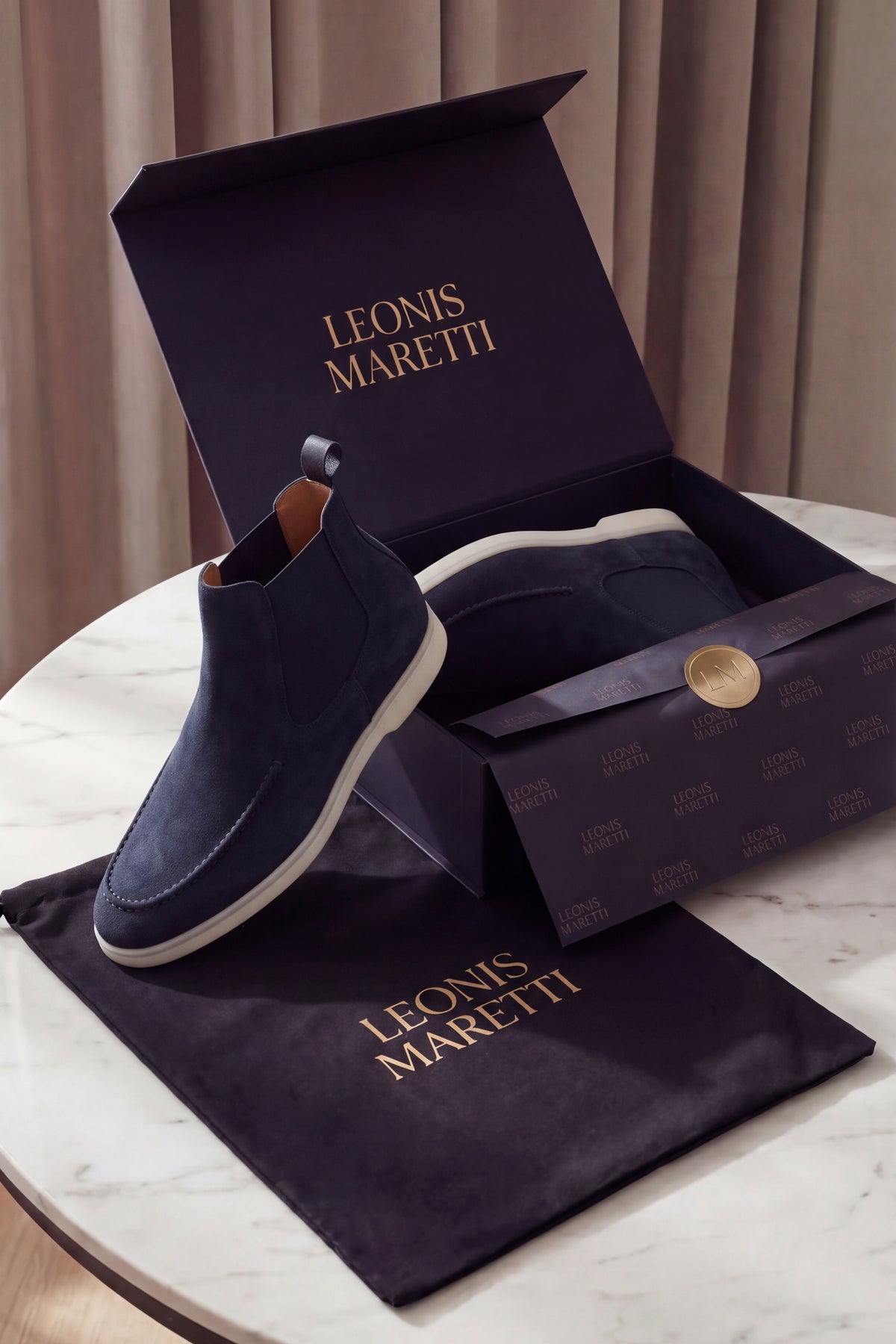 Mantova Chelsea Boots Navy