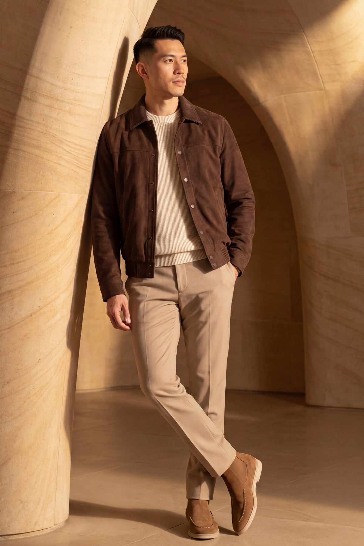 Cosenza Suede Jacket Brown
