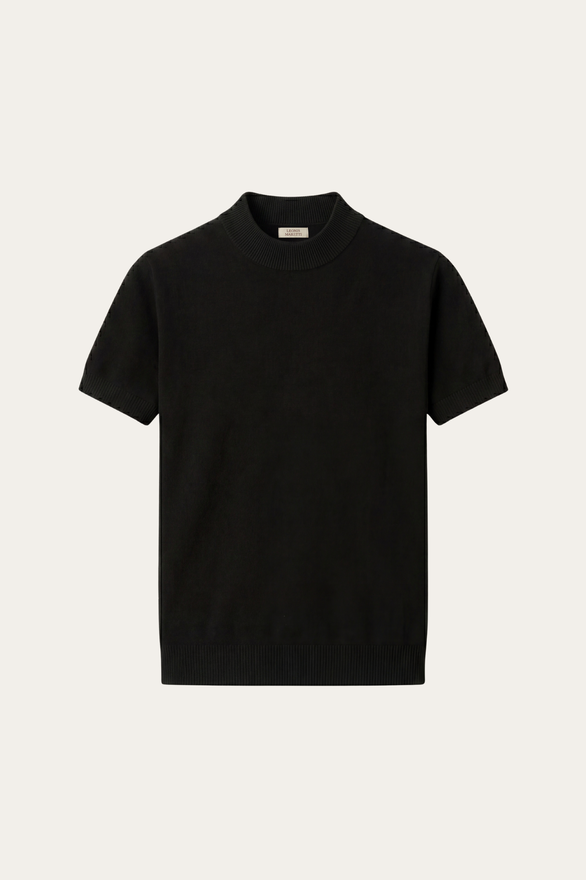 Aurelio Cashmere Knit Tee Black