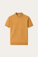 Aurelio Cashmere Knit Tee Camel