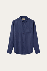 Torino Linen Shirt Blue