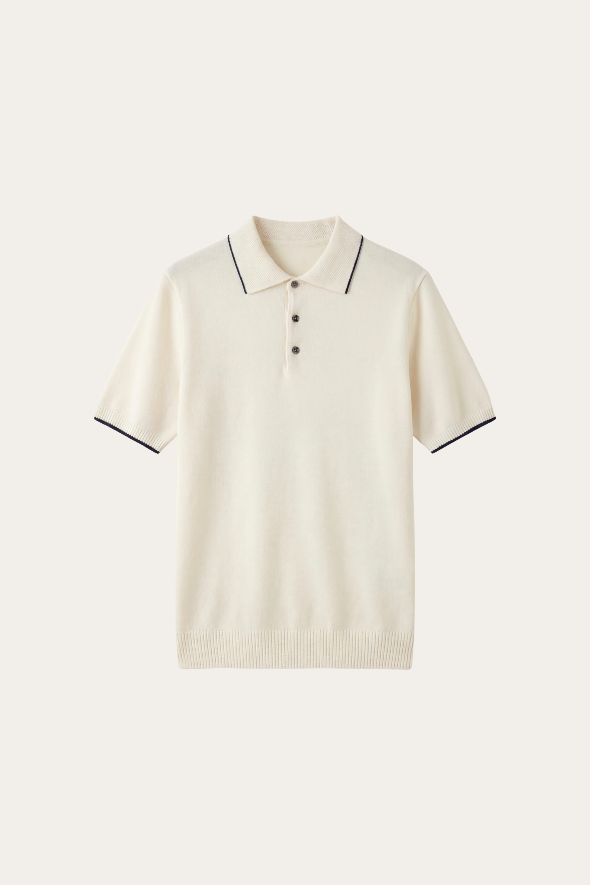 Morino Merino Knit Polo White