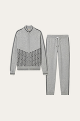Enzo Cashmere Full-Zip Set Grey