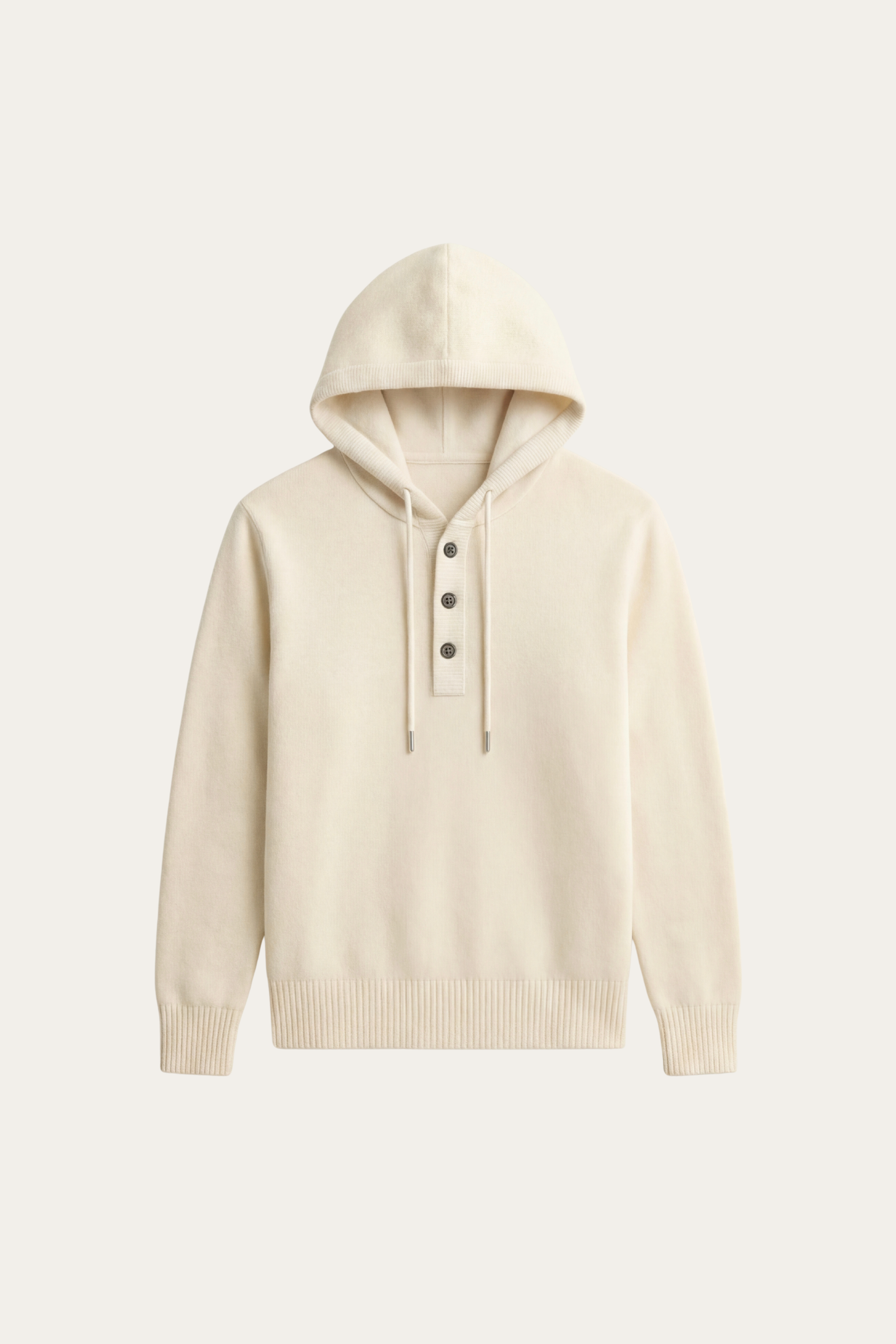 Taviano Hooded Knit Cream