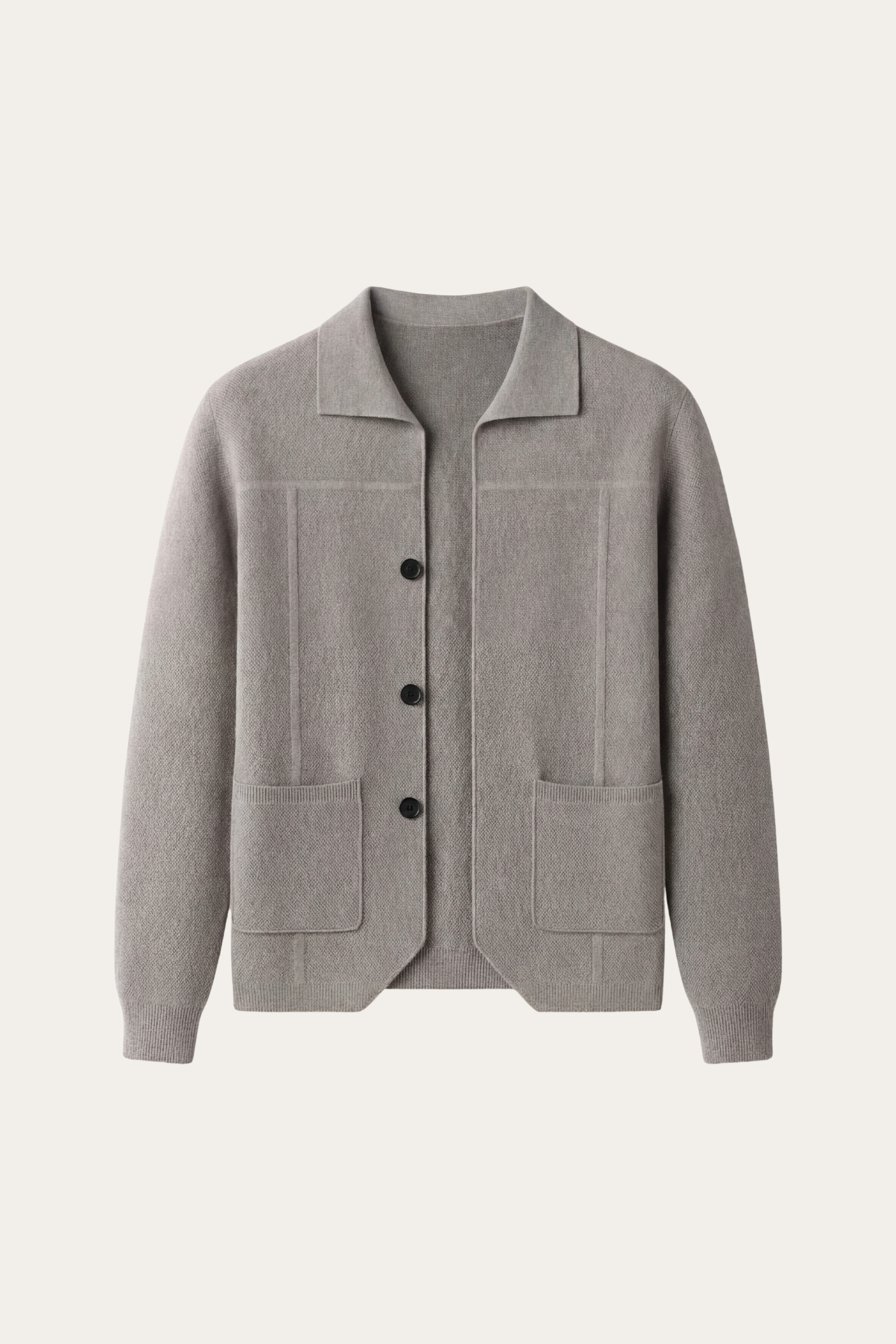 Valero Cashmere Cardigan Grey