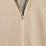 Marciello Reversible Cashmere Zip Knit Beige & Grey