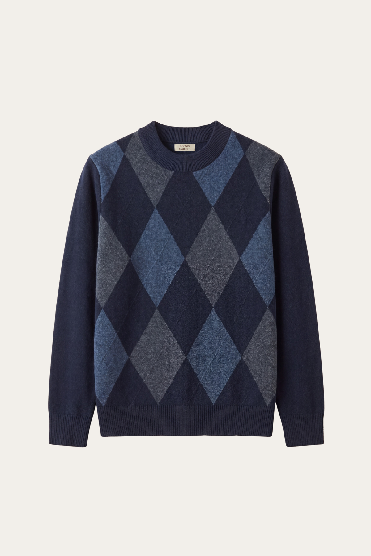 Pavia Argyle Crewneck Navy