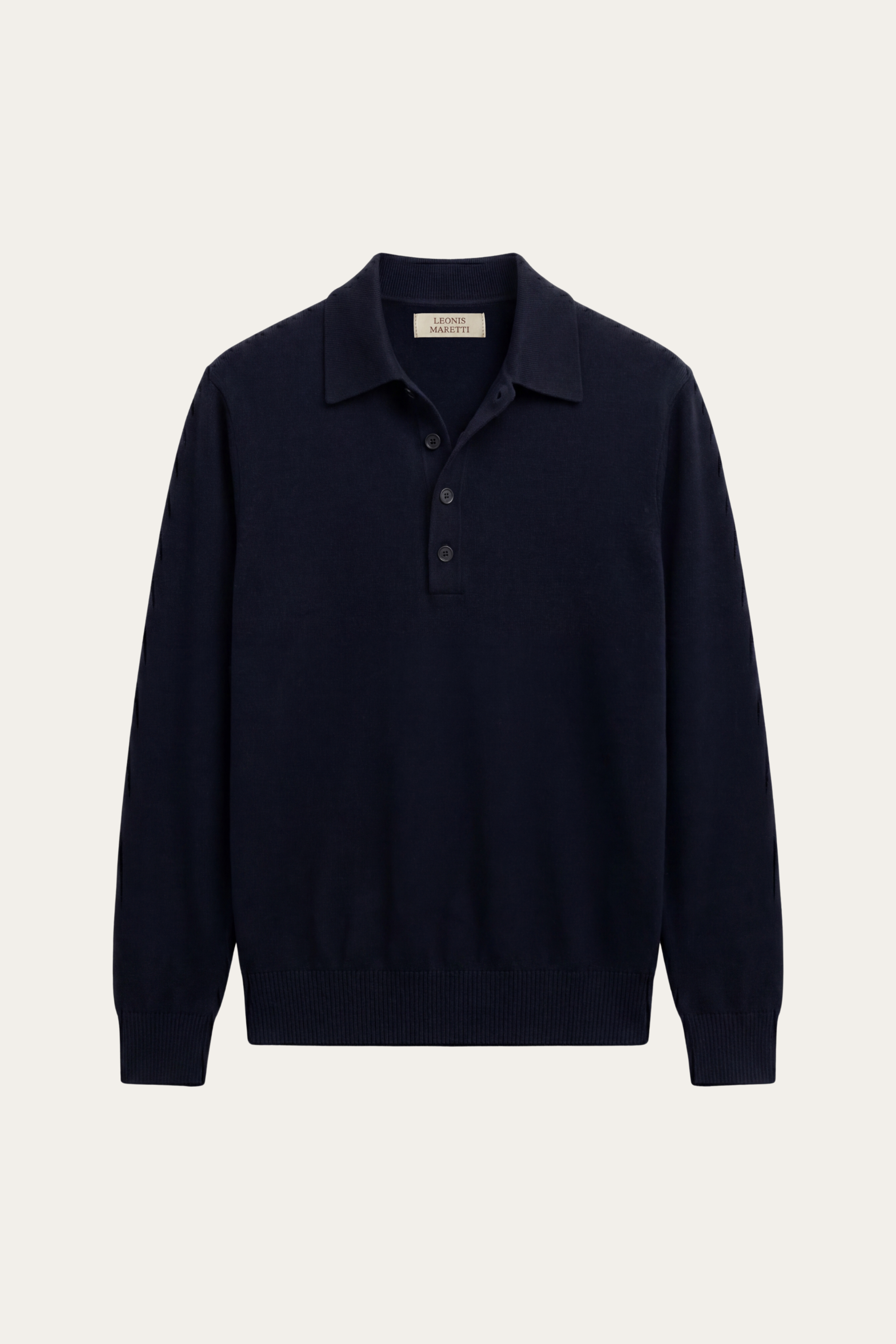 Alessandro Merino Polo Knit Navy