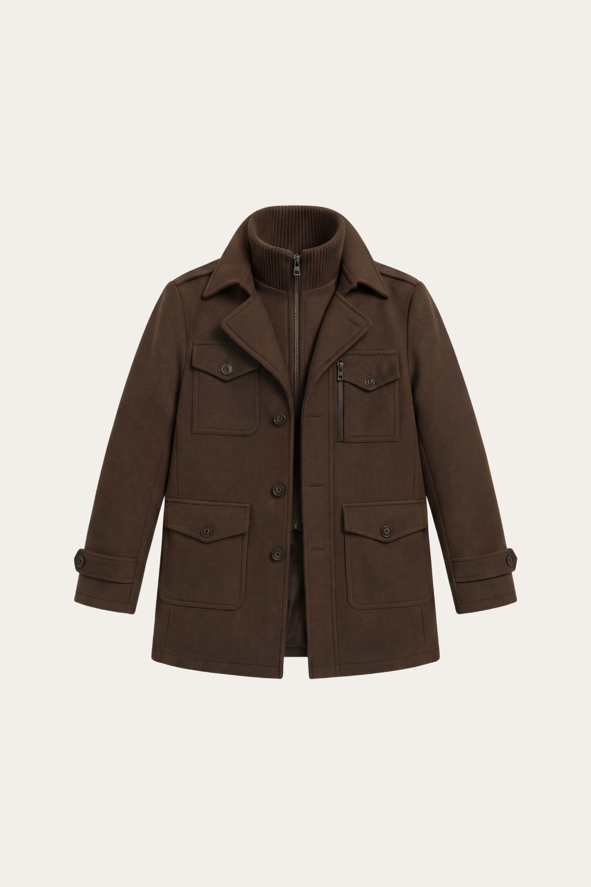 Melvin Field Coat Brown