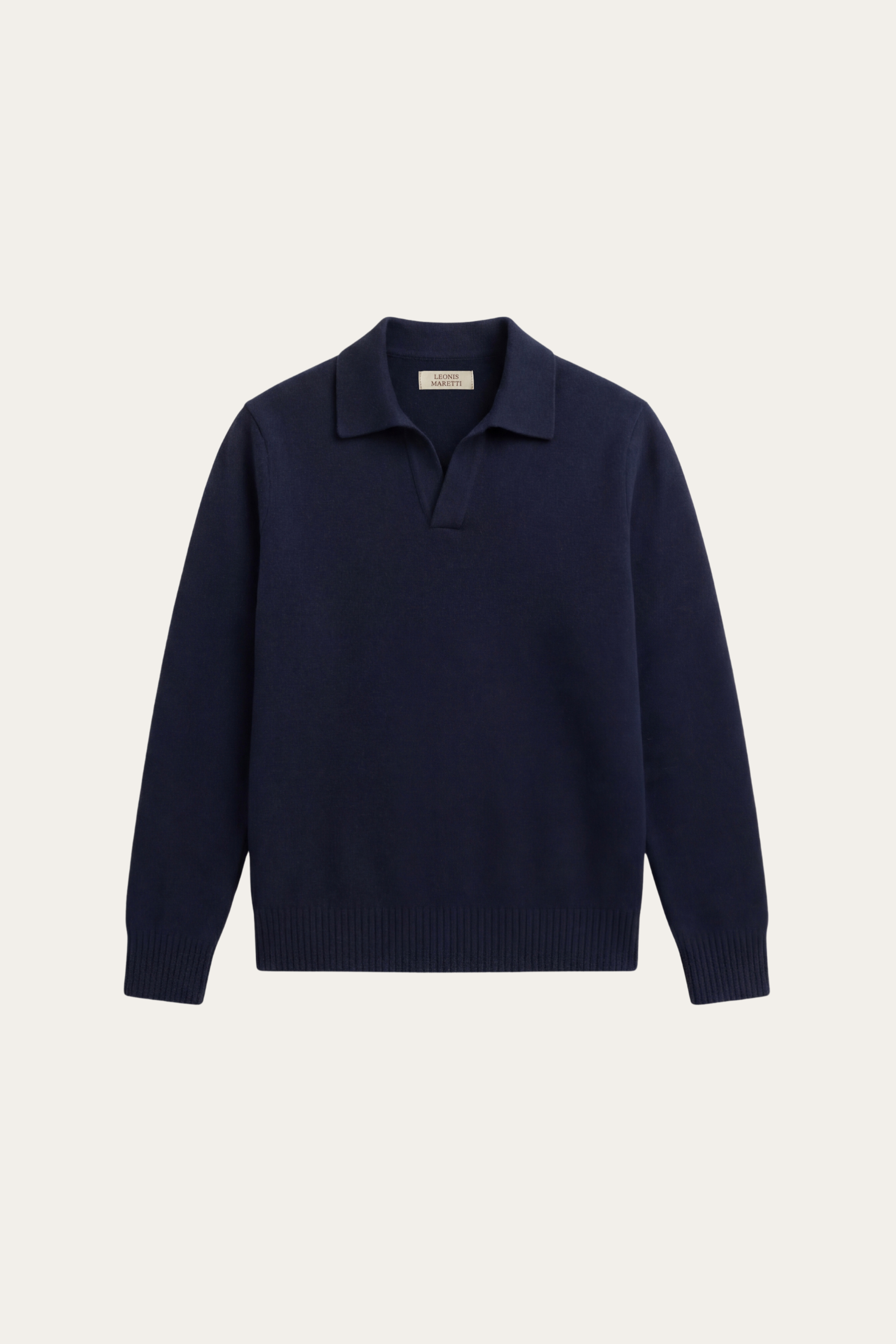 Marencio Cashmere Polo Knit Navy