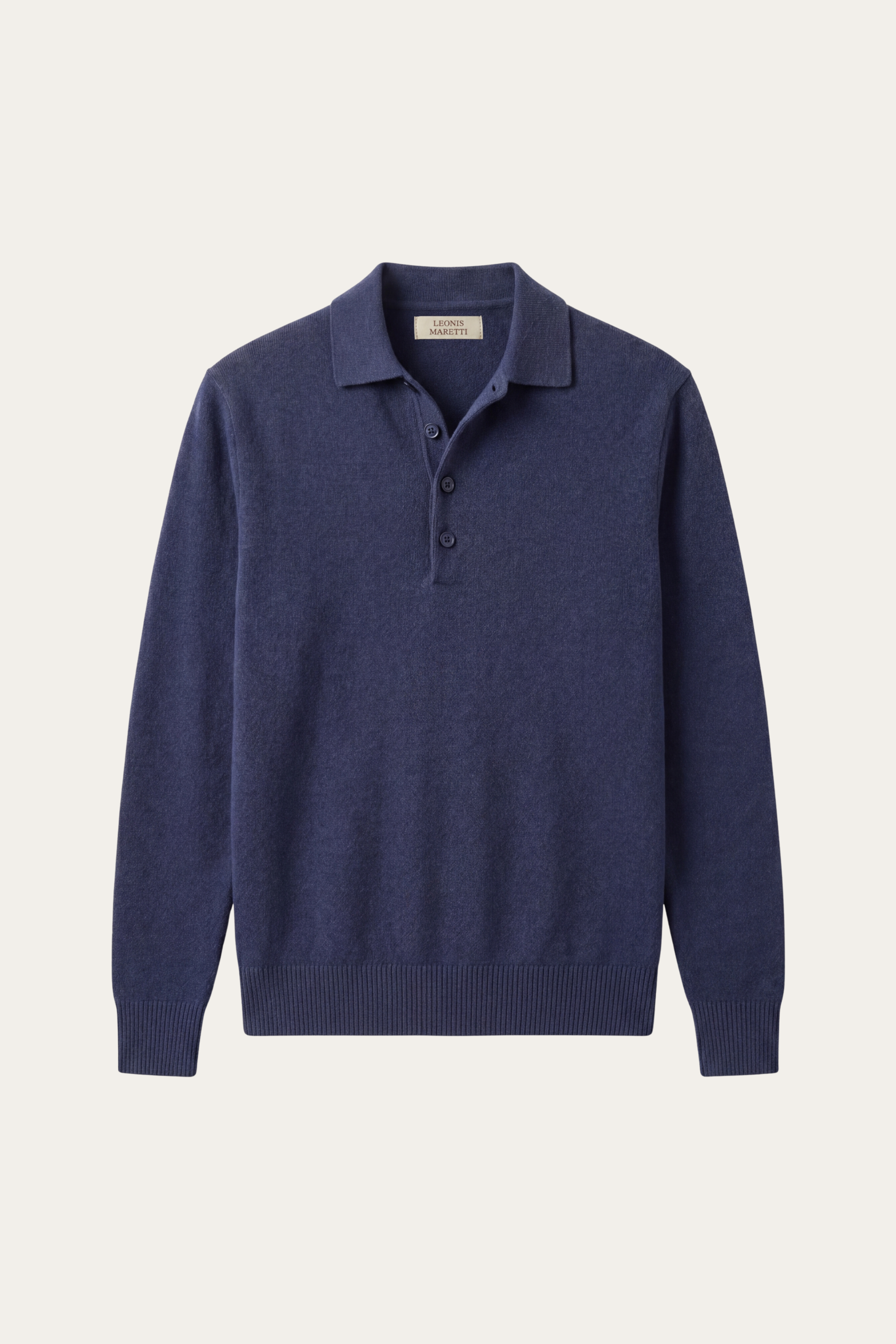 Alessandro Merino Polo Knit Blue