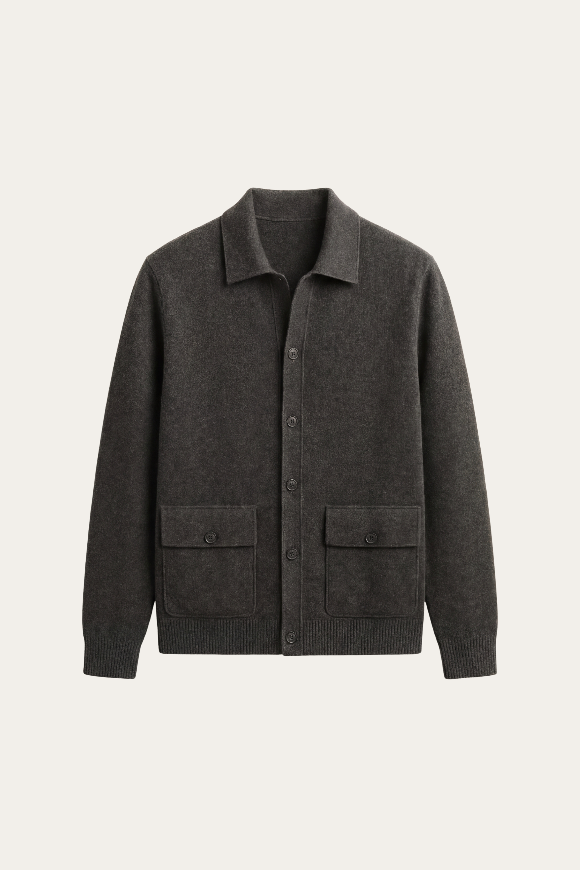 Lorenzo Cashmere Cardigan Dark Grey