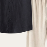 Trento Linen Set Black/Beige
