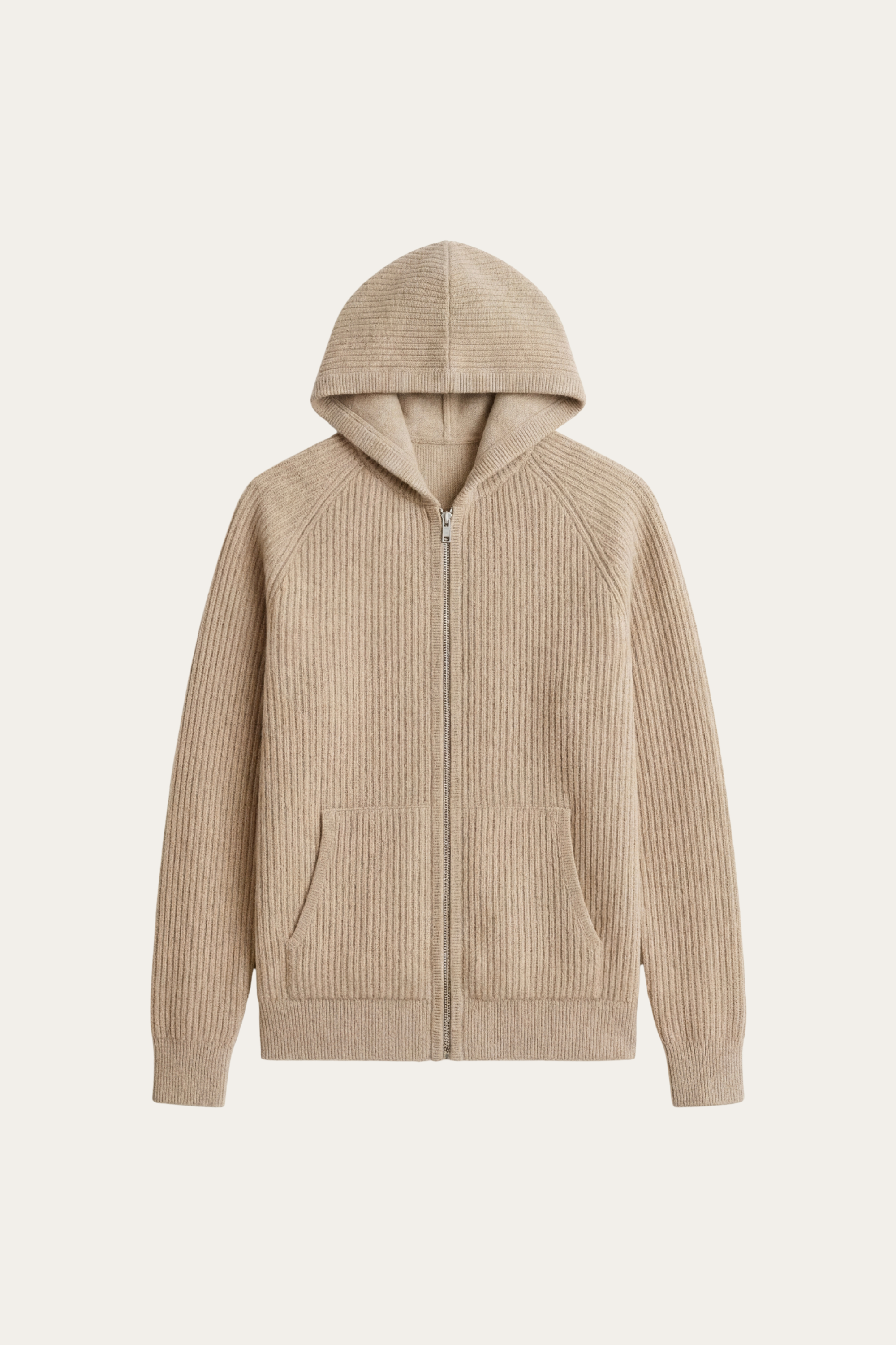 Sorrento Hooded Knit Light Brown