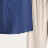Trento Linen Set Blue/Beige
