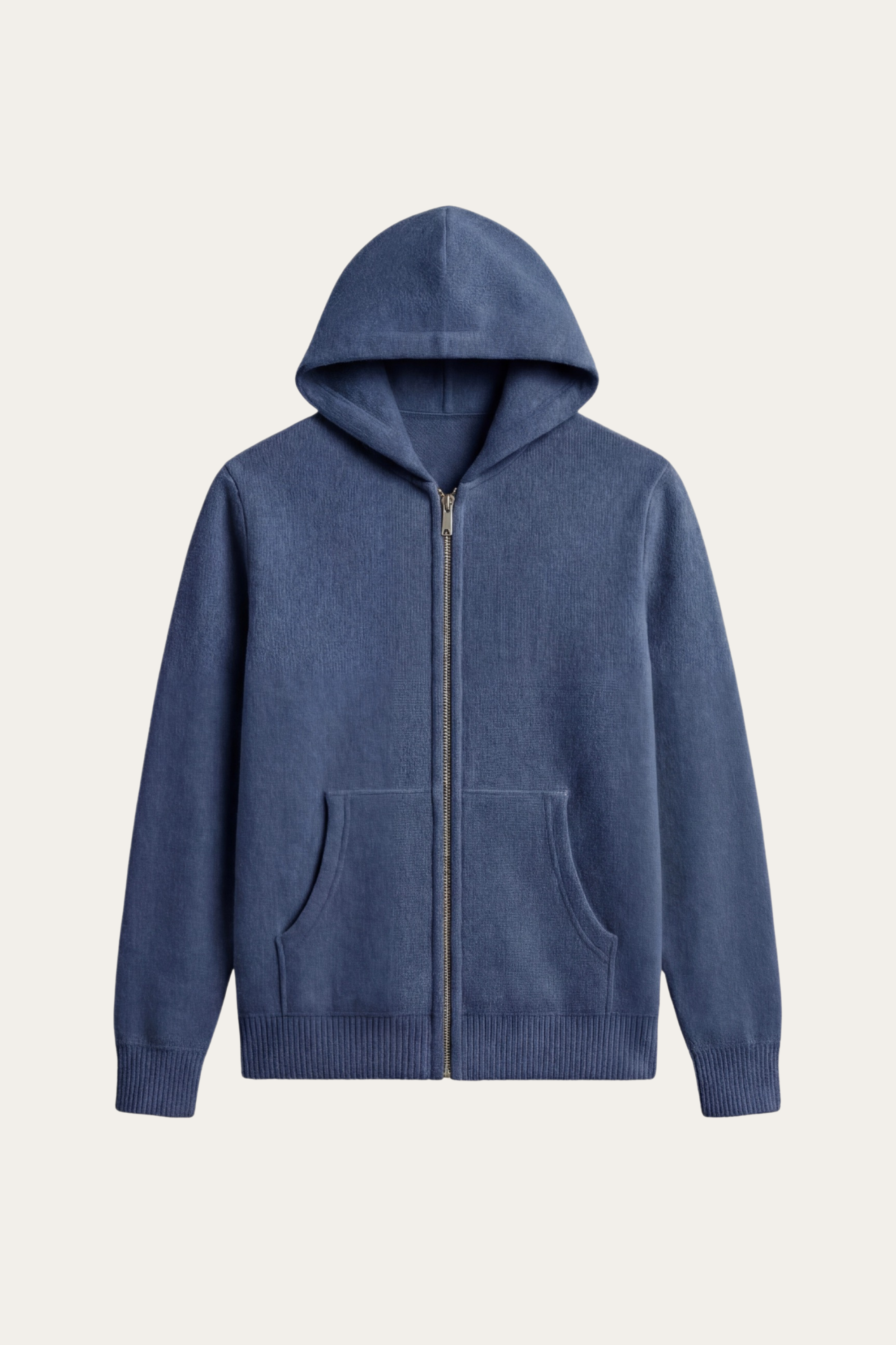 Tavole Hooded Zip Blue