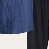 Trento Linen Set Blue/Black