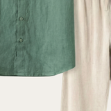 Trento Linen Set Green/Beige