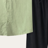 Trento Linen Set Mint Green/Black