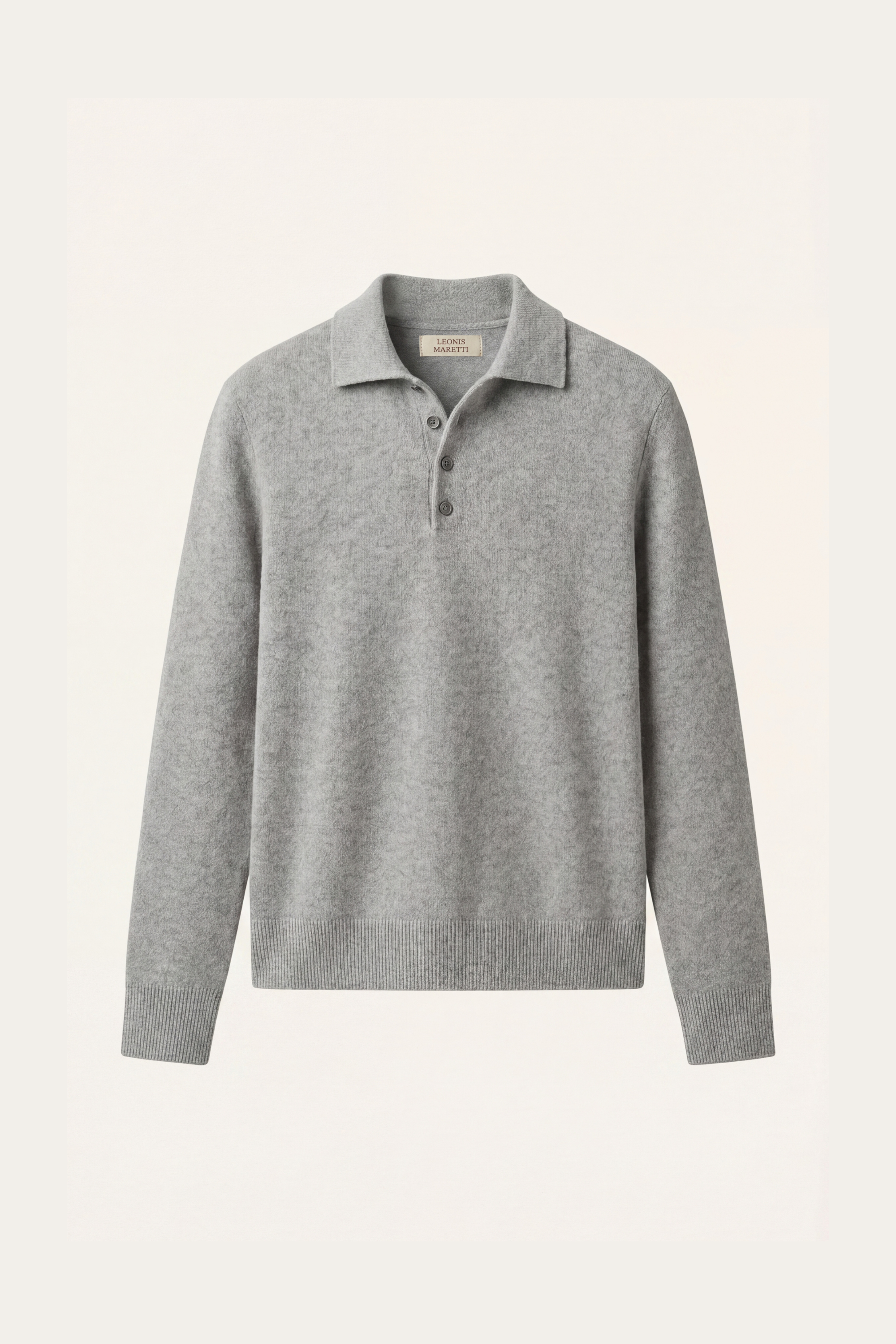 Alessandro Merino Polo Knit Grey