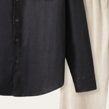 Pisa Linen Set Long Sleeve Black/Beige