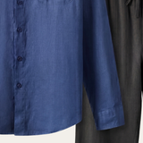 Pisa Linen Set Long Sleeve Blue/Black