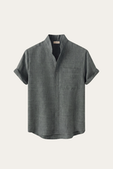 Treviso Linen Short Sleeve Grey