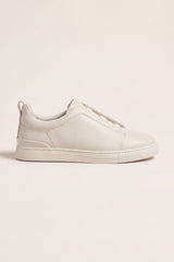 Leomar V2 Leather Slip-On Off-White Tonal