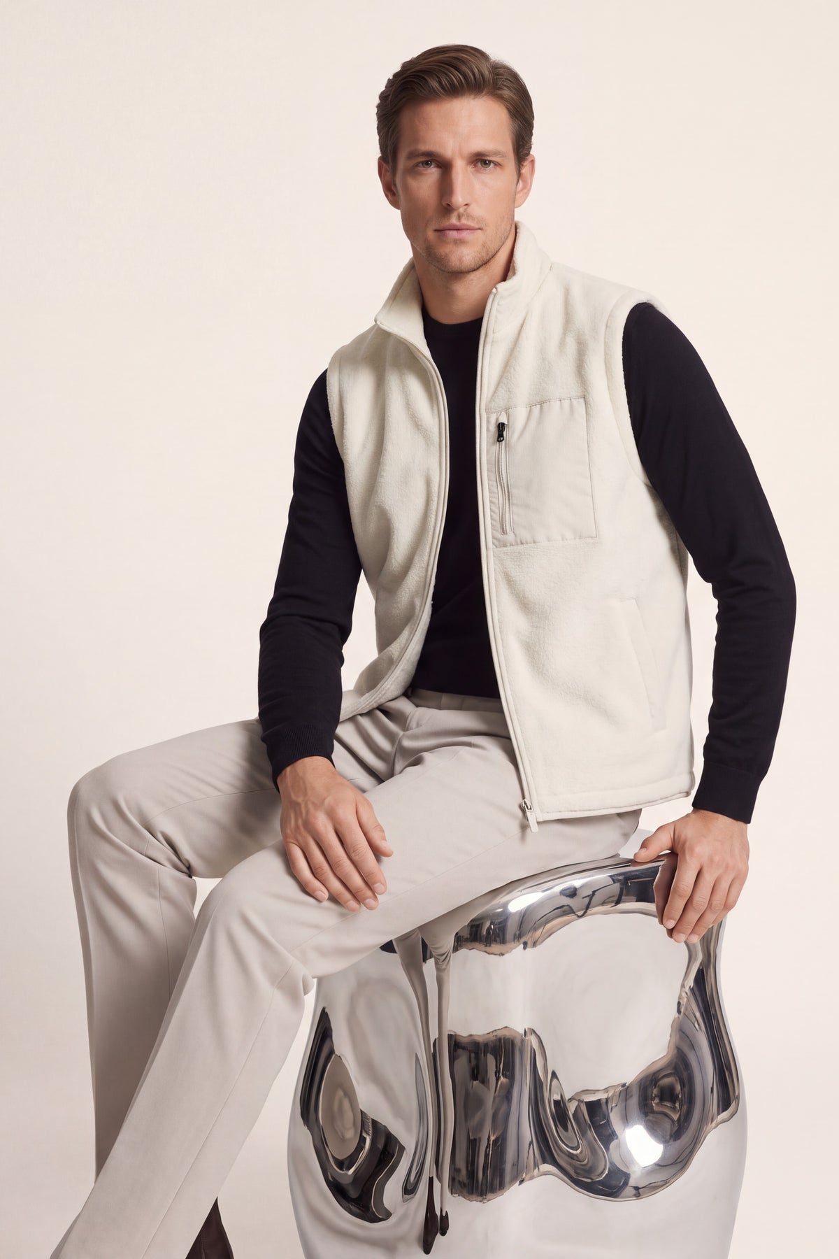 Lodi Reversible Vest Off-White
