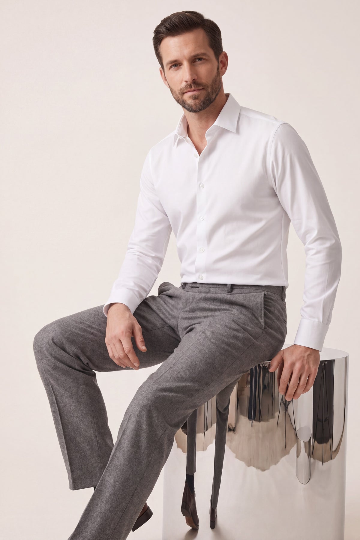Ragusa Cotton Dress Shirt White