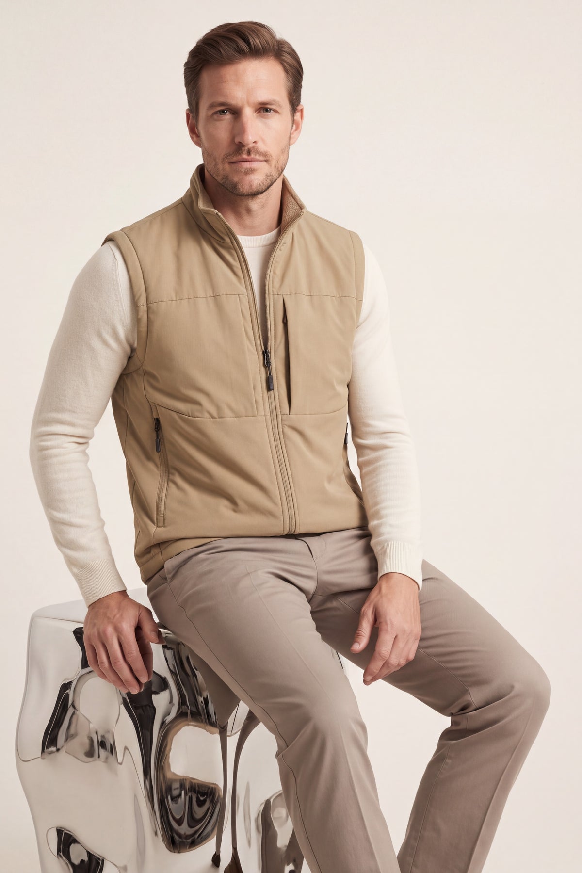 Lodi Reversible Vest Khaki