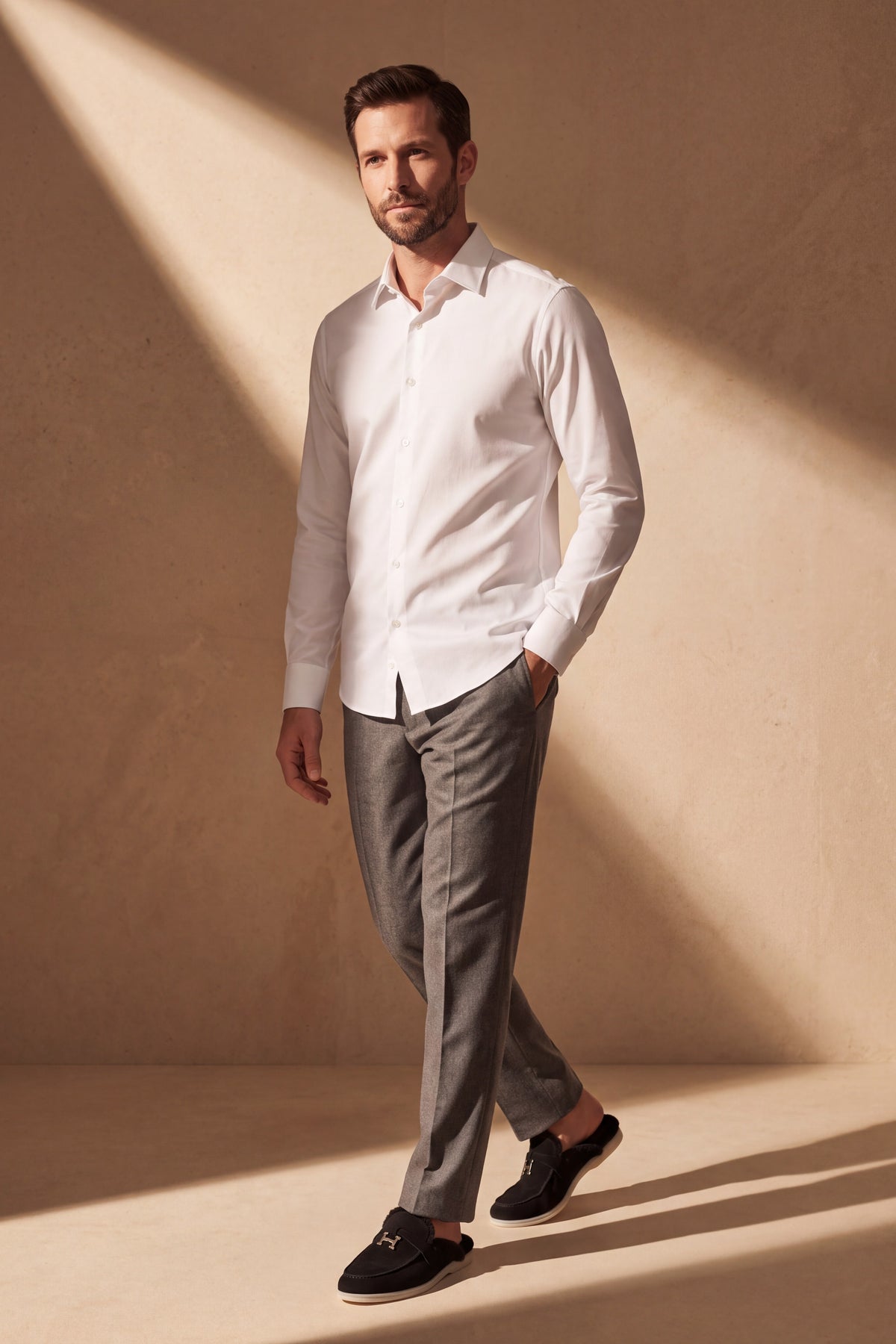 Ragusa Cotton Dress Shirt White