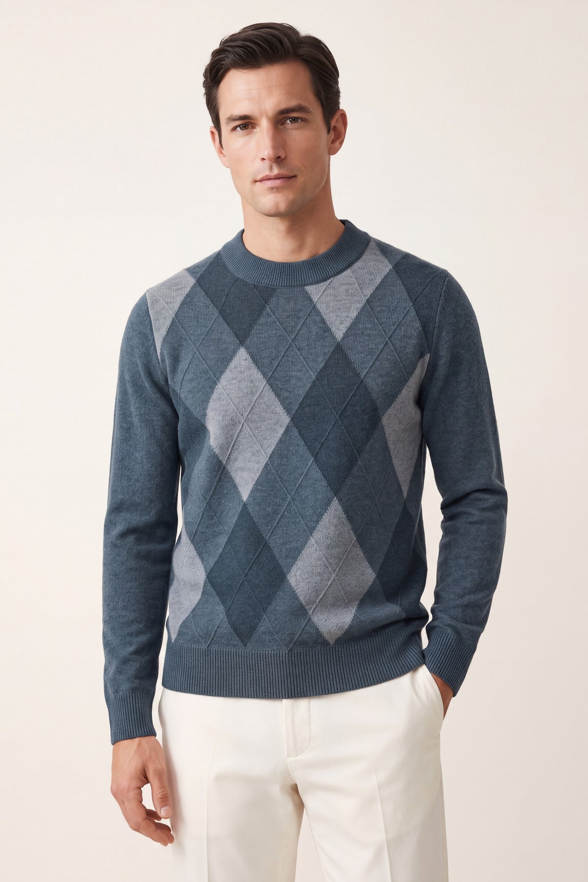 Pavia Argyle Crewneck Teal