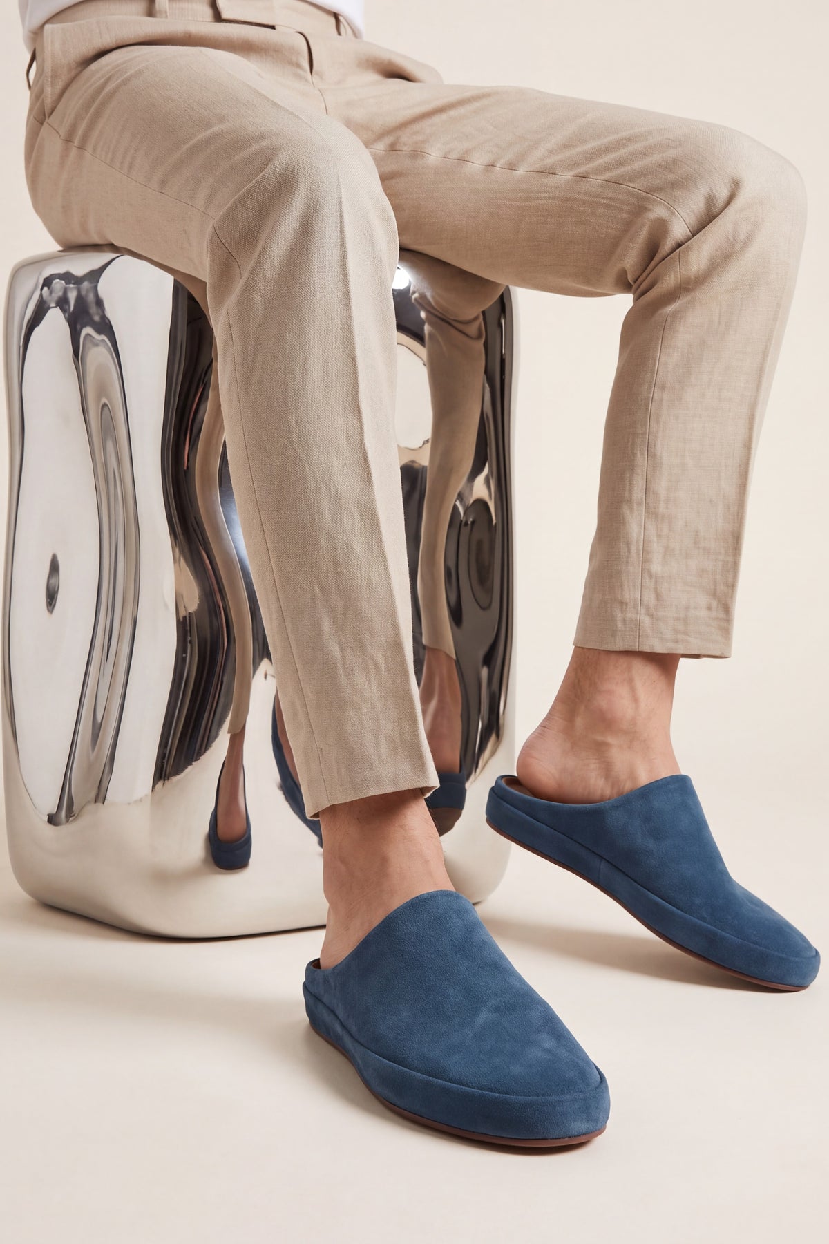 Perugia Suede Mule Blue