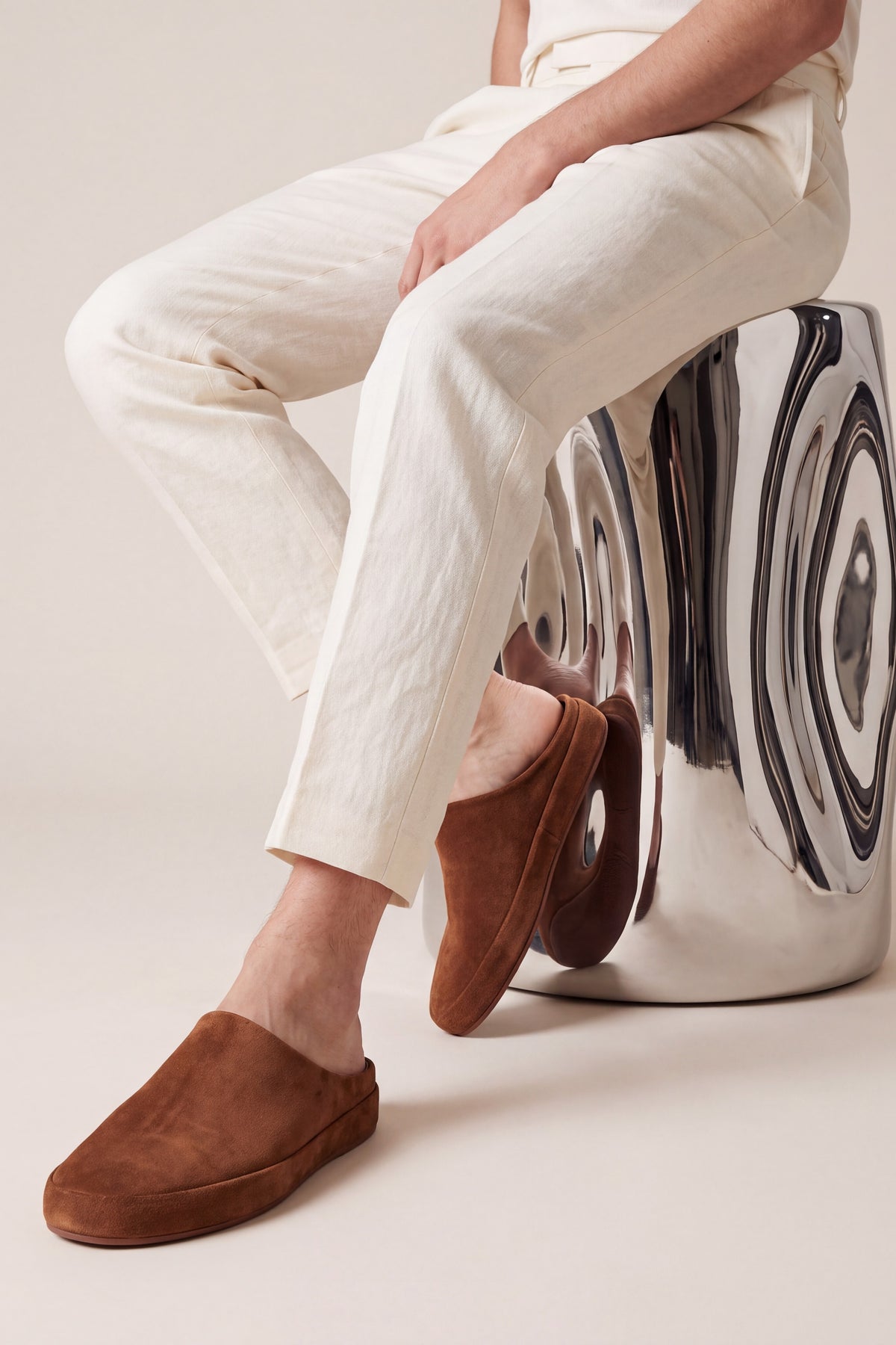 Perugia Suede Mule Tan